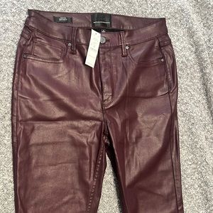 BNWT faux leather skinny pants size 8